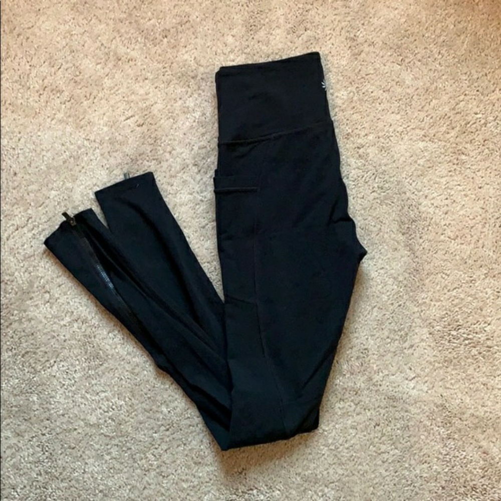 Athleta Full Length Zipper Leggings
